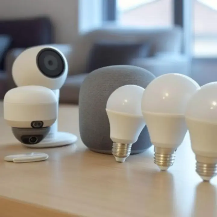 Smart home starter bundle of coordinated devices and accessories